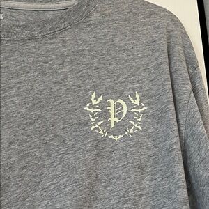 PINK Victoria's Secret Gray Long Sleeve Tee